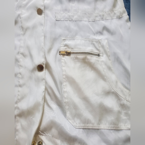 bebe Cream Hooded Utility Jacket - Picture 9 of 11